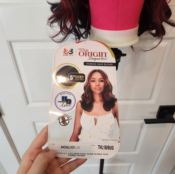 BOBBI BOSS Human Hair Blend HD Lace Front Wig - Picture 5 of 9